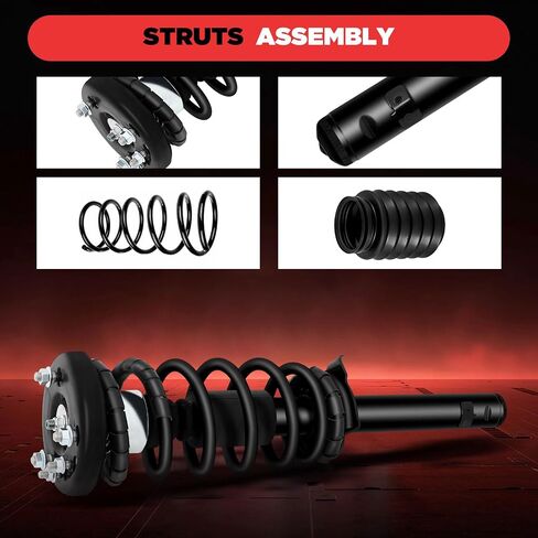 1PAIR ASTOU Front Strut and Coil Spring Assembly FIT 1998 1999 2000 2001 2002 for Honda Occude Front and Right STRUT Coil Assembly Replacebly - 171691L 171691R in Kuwait
