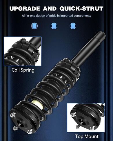 ECCPP Replacement for Complete Struts Front Struts and Spring Assembly Shock Absorber ECCPP 2010 2011 2012 for Ford Fusion 2010 2011 for Mercury Milan (Front Pair) in Saudi Arabia