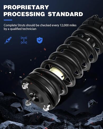 ECCPP Replacement for Complete Struts Front Struts and Spring Assembly Shock Absorber ECCPP 2010 2011 2012 for Ford Fusion 2010 2011 for Mercury Milan (Front Pair) in Saudi Arabia
