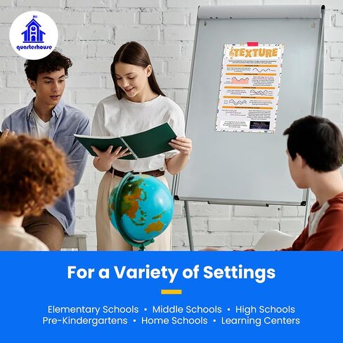 Quarterhouse Instrument Families Poster Set, Music Classroom Learning Materials for K-12 Students and Teachers, Set of 5, 12 x 18 Inches, Extra Durable in Kuwait