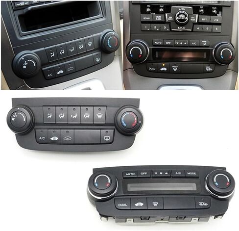 Car Air Conditioning Knob Control Button Compatible for Honda CRV 2007 2008 2009 2010 2011 A/C Temperature Adjustment Switch Panel(Used Without Screen) in Saudi Arabia