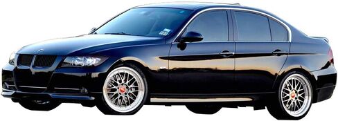 FreeMotor802 متوافق مع 2005-2008 BMW E90 الأمامي المصد الشفة ، على غرار المصنع الأسود PP SPOILER SPLITER in Kuwait