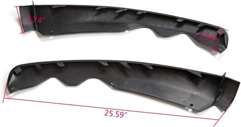 Pit66 Air Dam Deflector ، متوافق مع 2013 2014 2015 2016 Ford Fusion 4 Door Front Pumper Lower Valance Panel الجانب الأيمن واليسرى استبدال OEM FO1017100 in Kuwait