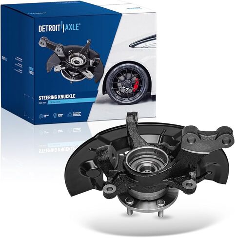 Detroit Axle - مفصل التوجيه الأيسر الأمامي لـ 13-16 Toyota Avalon ، Driver Side Defting Knuckle & Wheel Bearing Assembly 2013 2014 2015 2015 2016 in Saudi Arabia