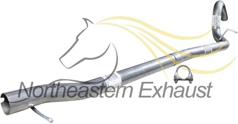 Northeastern Exhaust | Stainless Steel Exhaust Intermediate Pipe Compatible for Jeep Wrangler 2007-2011 3.8L | Free Clamps Included | Automotive Replacement Part | 4 Door in Saudi Arabia