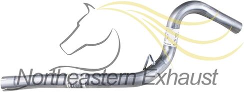 Northeastern Exhaust | Stainless Steel Exhaust Intermediate Pipe Compatible for Jeep Wrangler 2007-2011 3.8L | Free Clamps Included | Automotive Replacement Part | 4 Door in Saudi Arabia