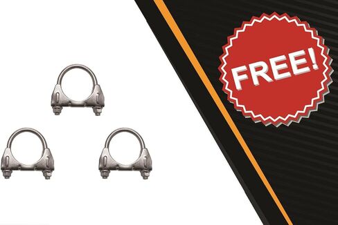 Northeastern Exhaust | Stainless Steel Exhaust Intermediate Pipe Compatible for Jeep Wrangler 2007-2011 3.8L | Free Clamps Included | Automotive Replacement Part | 4 Door in Saudi Arabia