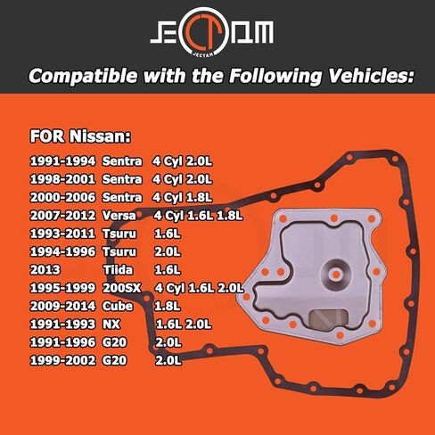 طقوس حشية زيت مرشح ناقل الحركة التلقائي 31728-31x01 RE4F03A متوافق مع KIT 1991-2015 NISSAN 200SX Sentra Versa Tida Tsuru NX Transmission Kit in Saudi Arabia