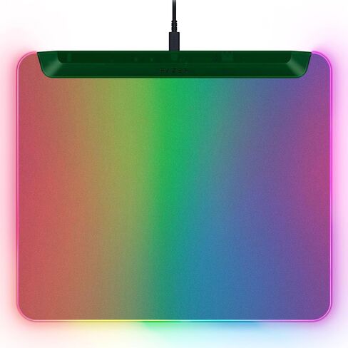 Razer Firefly V2 Pro Fully Illuminated RGB Gaming Mouse Mat: Backlit Design - 15 Zone Chroma Lighting - USB 2.0 Port - Detachable USB Type C Cable - Micro Textured Surface - Anti Slip Base in Saudi Arabia