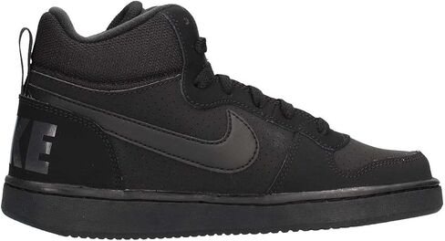 Nike Court Borough Mid Boys Shoes Size 5 ، اللون: أسود/أسود/أسود in Saudi Arabia