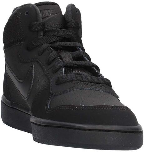Nike Court Borough Mid Boys Shoes Size 5 ، اللون: أسود/أسود/أسود in Saudi Arabia