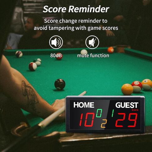Battery Power Score Keeper 4 Modes Electronic Digital Scoreboard - V30L7 with Remote and Manual Button for Cornhole Volleyball Hockey Shuffleboard Baseball Board Game Portable Score Keeper in Kuwait