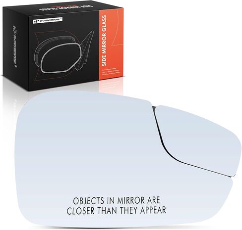 A-Premium Right Passenger Side Non-Heated Mirror Glass with Backing Plate - Compatible with Ford Fiesta 2011-2019 - Exterior Side View Convex Mirror with Spotter Glass in Saudi Arabia