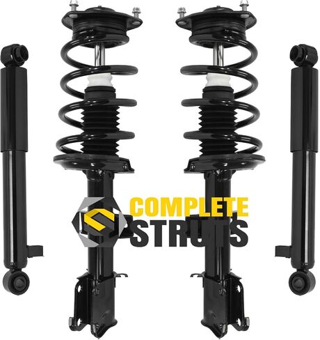 COMPLETESTRUTS - Front Quick Complete Strut Assemblies with Coil Springs and Rear Shock Absorbers Replacement for 2011-2013 Kia Sorento - Set of 4 in Saudi Arabia