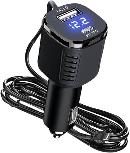 كابل شاحن كاميرا داش، سلك طاقة ملاحي GPS لكاميرا داش، مشغل MP3، GPS ملاح، شحن لسيارة 12 فولت وشاحنة 24 فولت، كابل محول طاقة للسيارة... in Kuwait