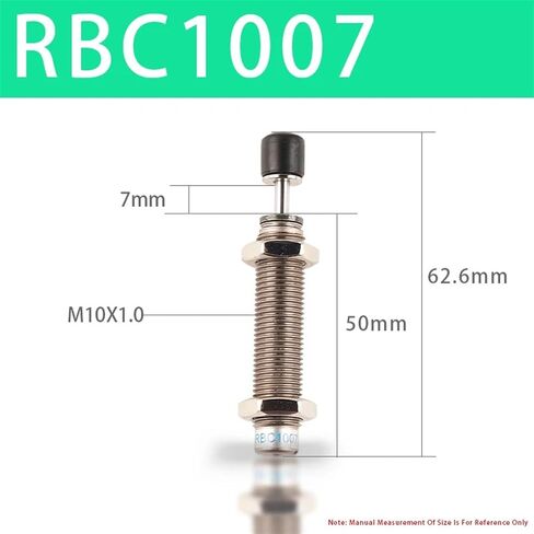 RBC 1007 Hydraulic Damper Pneumatic Oil Pressure Shock Absorber Adjustable Pneumatic Hydraulic Buffer 1Pcs in Saudi Arabia