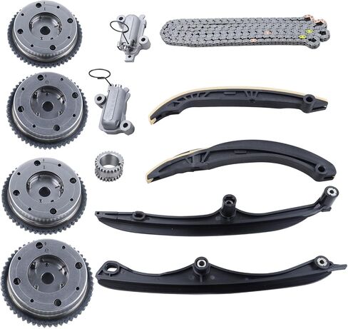 HL3Z6268A Engine Timing Chain Kit Cam Phaser Repair Kit w/Tensioner Compatible with 2017-2024 Ford F150 Ford Expedition Lincoln Navigator 3.5L V6 DOHC HL3Z-6268-A HL3Z6K255A HL3Z6K255B in Saudi Arabia