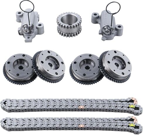 HL3Z6268A Engine Timing Chain Kit Cam Phaser Repair Kit w/Tensioner Compatible with 2017-2024 Ford F150 Ford Expedition Lincoln Navigator 3.5L V6 DOHC HL3Z-6268-A HL3Z6K255A HL3Z6K255B in Saudi Arabia