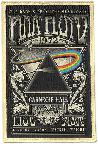 Pink Floyd Patch Carnegie Hall Band Logo الرسمي المطرز من المنسوجة على الحجم حجم الملحق in Saudi Arabia