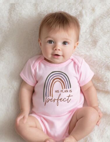 hrcfbk Newborn Infant Baby Boys Girls Bodysuit Short Sleeve Funny Letters Print Romper Reveal Pregnancy Announcement Clothes in Kuwait