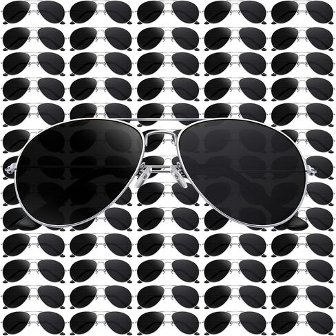 Mepase 100 Pack Classic Pilot Sunglasses for Men Women Polarized Military Style Driving Pilot Sun Glasses Vintage UV Proof Black Glasses in Saudi Arabia