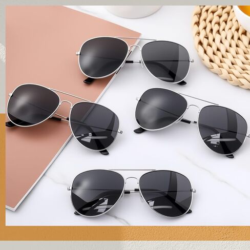 Mepase 100 Pack Classic Pilot Sunglasses for Men Women Polarized Military Style Driving Pilot Sun Glasses Vintage UV Proof Black Glasses in Saudi Arabia