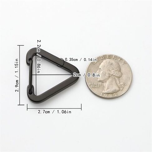 2pcs مثلث مقطع carabiner ، الفولاذ المقاوم للصدأ Quick relear in Kuwait