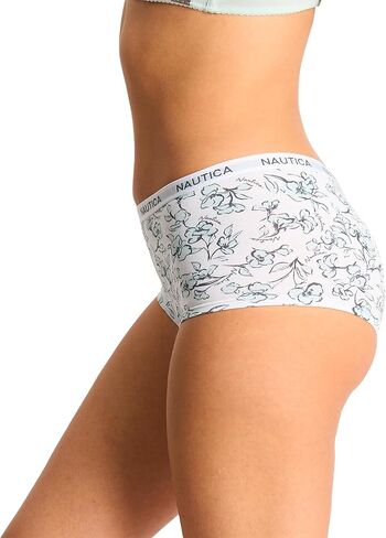 Nautica Women's Cotton Boyshort Underwear Set, 5-Pack in Kuwait