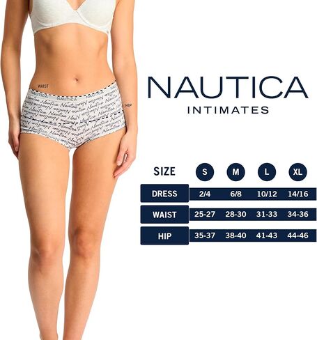 Nautica Women's Cotton Boyshort Underwear Set, 5-Pack in Kuwait