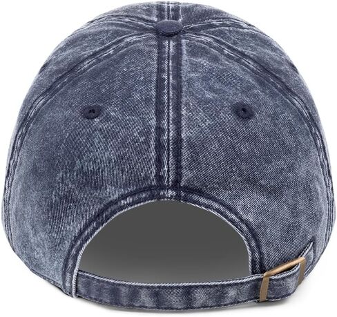 Bar Harbor Maine Souvenir Vintage Dad Cap -Distressed Washed Cotton Hat Navy in Saudi Arabia