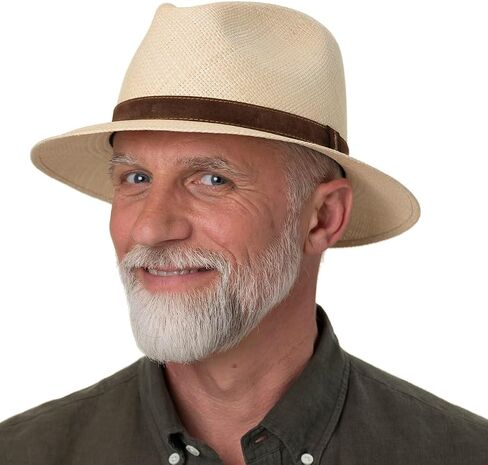 Classic Traveller Panama Hat Men - Made in Italy in Saudi Arabia