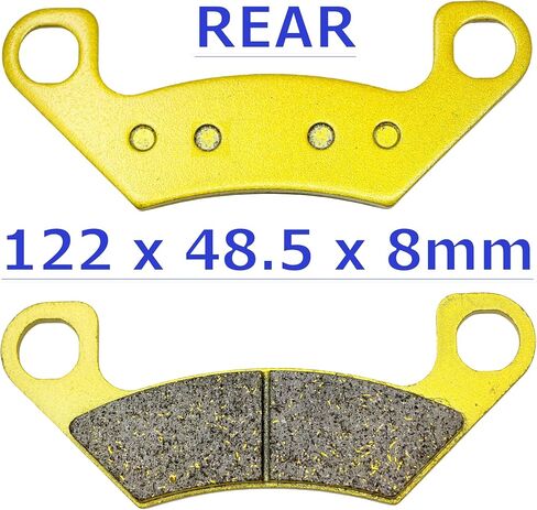 Brake Pads for Arctic Cat Wildcat 1000 XXT LTD 2019 / Cushman Hauler 1200 2012 2013 2014 2015 / Cushman Hauler 1000 4X4 Crewe EPS Diesel 2019-2020 Front Rear Brakes FA740 FA742 MC0540-1 in Saudi Arabia