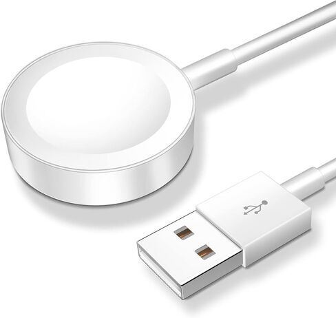 𝟐𝟎𝟐𝟓 𝐔𝐩𝐠𝐫𝐚𝐝𝐞𝐝 for Apple Watch Charger Magnetic Fast Charging Cable [USB C] Magnetic Wireless Charging Compatible with iWatch Series Ultra/9/8/7/6/SE/SE2/5/4/3/2-[3.3FT] USB A+USB C in Kuwait