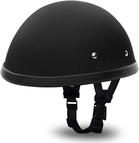Daytona Helmets E Z Rider Headgear for Men - Novelty Half Helmet with Breathable Liner - Retro Skull Cap Helmet for Commuting & Skating in Kuwait