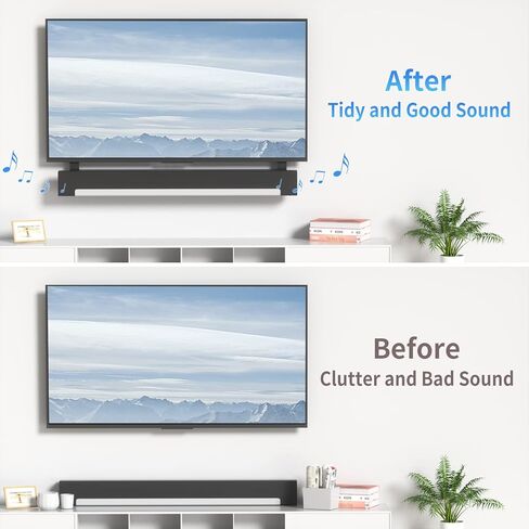 Heavy Duty Soundbar Mount for Sonos Ray TV Mount Bracket - Height Adjustable Sound Bar Mounts for Sonos Ray Mount Under TV Mounting Bracket Easy to Install in Kuwait