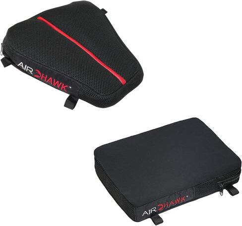 AIRHAWK 11" x 11" Dual Sport Motorcycle Seat Cushion & 11" x 9" Cruiser Pillion Cushion Bundle in Kuwait