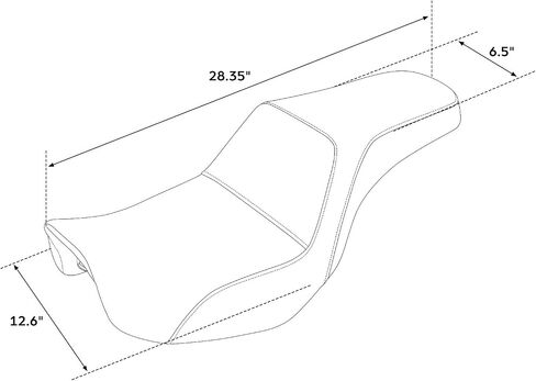 SLMOTO Diamond Front Rear Driver Rider Passenger Seat Fit for Harley Dyna Super Glide Street Bob Wide Glide Fat Bob Low Rider Switchback 2006-2017, Black Stitching in Saudi Arabia