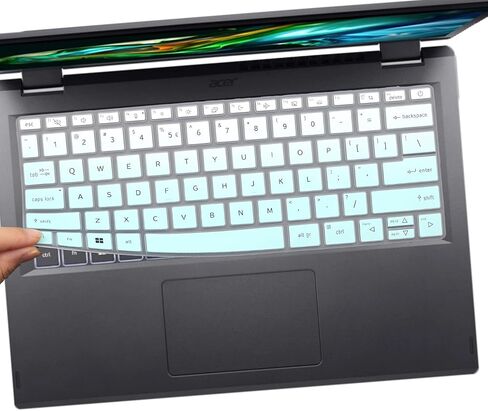 2PCS Keyboard Cover for 2024 2023 14" Acer Swift X14 SFX14-72G/Swift Go SFG14-72, Aspire Vero AV14-52, Aspire Go AG14-31P, Aspire 3 Spin A3SP14-31PT/Aspire 5 Spin A5SP14-51MTN, Aspire 5 A514-55/545G in Saudi Arabia