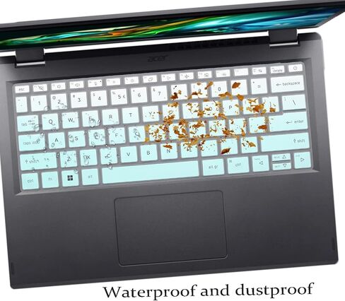 2PCS Keyboard Cover for 2024 2023 14" Acer Swift X14 SFX14-72G/Swift Go SFG14-72, Aspire Vero AV14-52, Aspire Go AG14-31P, Aspire 3 Spin A3SP14-31PT/Aspire 5 Spin A5SP14-51MTN, Aspire 5 A514-55/545G in Saudi Arabia