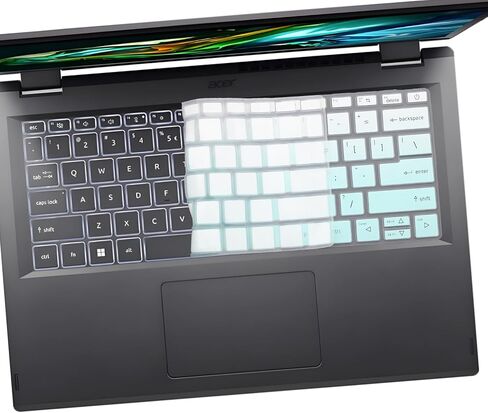 2PCS Keyboard Cover for 2024 2023 14" Acer Swift X14 SFX14-72G/Swift Go SFG14-72, Aspire Vero AV14-52, Aspire Go AG14-31P, Aspire 3 Spin A3SP14-31PT/Aspire 5 Spin A5SP14-51MTN, Aspire 5 A514-55/545G in Saudi Arabia