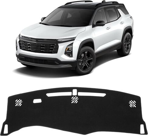 KUST Car Dash Cover for Chevrolet/Chevy Equinox 2025 2026 (Not fits for Equinox EV) Polyester Non-Slip Center Console Dash Cover Interior Accessories for Equinox Custom Fit Dash Mat Black in Saudi Arabia