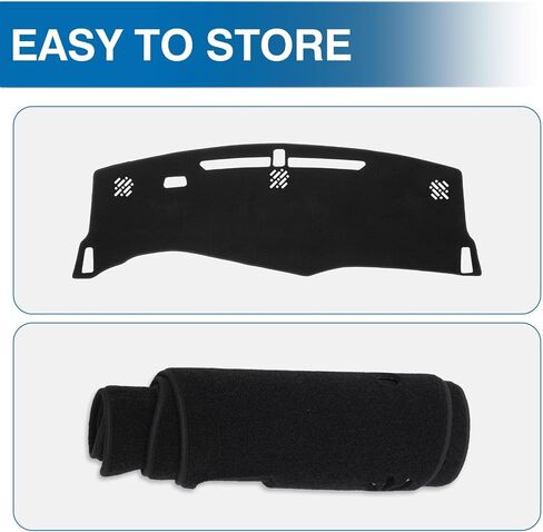KUST Car Dash Cover for Chevrolet/Chevy Equinox 2025 2026 (Not fits for Equinox EV) Polyester Non-Slip Center Console Dash Cover Interior Accessories for Equinox Custom Fit Dash Mat Black in Saudi Arabia