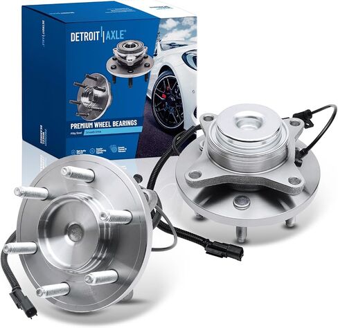 Detroit Axle - 2 Front Wheel Bearing Hubs for 2WD 6 Lug 2011-2014 Ford F-150 Expedition Lincoln Navigator 2012 2013 Replacement Pair Wheel Hub Assemblies Bearings Set in Saudi Arabia