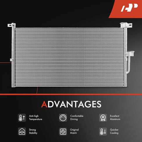 A-Premium A/C Condenser Replace# 4H19710AA - Compatible with 2002-2008 Jaguar X-Type in Saudi Arabia