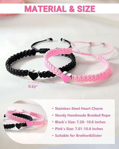 UPROMI Matching Father Daughter Bracelet Fathers' Day Christmas Birthday Gifts for Dad Daddy from Daughter Gift Ideas in Saudi Arabia