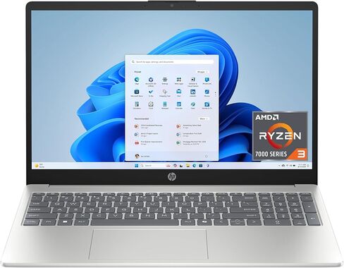 HP 16 بوصة كمبيوتر محمول ، شاشة تعمل باللمس HD ، AMD Ryzen 5 7520U ، ذاكرة الوصول العشوائي 8 جيجابايت ، 512 جيجابايت SSD ، AMD Radeon Graphics ، Windows 11 Home ، Natural Silver ، 15-FC0499NR in Kuwait