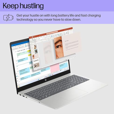 HP 16 بوصة كمبيوتر محمول ، شاشة تعمل باللمس HD ، AMD Ryzen 5 7520U ، ذاكرة الوصول العشوائي 8 جيجابايت ، 512 جيجابايت SSD ، AMD Radeon Graphics ، Windows 11 Home ، Natural Silver ، 15-FC0499NR in Kuwait