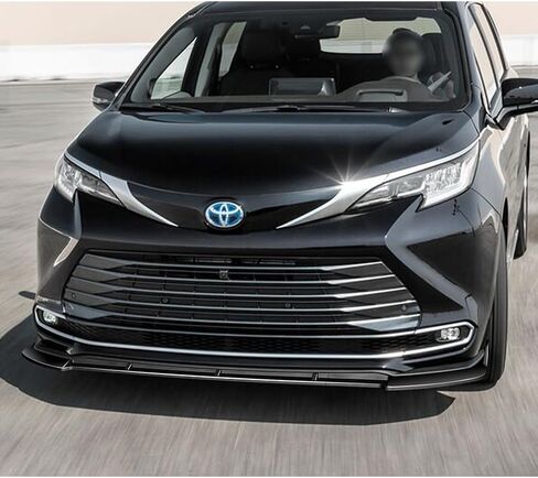 Q1-Tech ، ملاءمة شفاه المصد الأمامي لتوافق مع 2021-2023 Toyota Sienna (لا تتناسب مع طرز XSE) ، مجموعة من جسم الذقن المفسد الوفير الأمامي ، ABS الأسود المطلي ، (على غرار MP) in Saudi Arabia