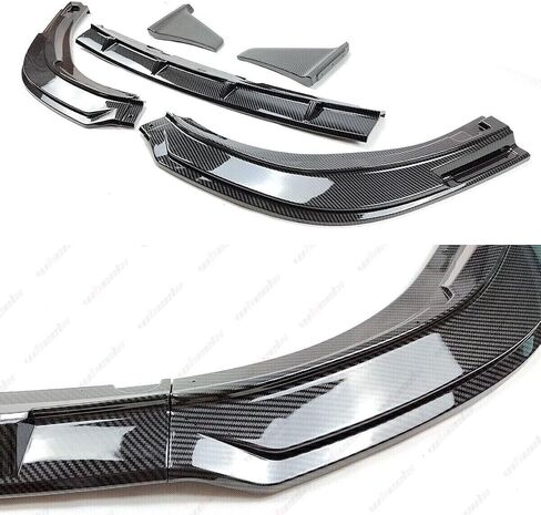 تقسيم الشفة الأمامي المصد الأمامي متوافق مع 2018-2024 Toyota Camry Se Xse Trd Hybrid ، Air Dam Yofer Style V2 Winglet Cin Fit for 4 Door ، مجموعة حماية مجموعة (نمط ألياف الكربون) in Saudi Arabia