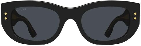 Gucci GG1215S 002 Sunglasses Women's Black/Grey Rectangle Shape 51mm in Saudi Arabia
